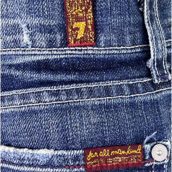 NEW 7 for All Mankind Denim Mini Skirt  SZ-26 - Picture 8 of 12